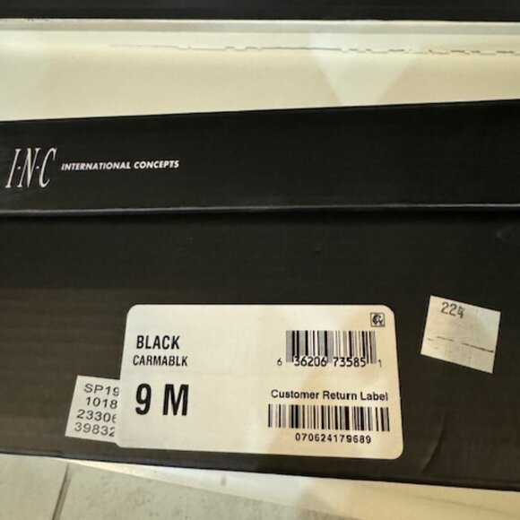 INC International Concepts Black Studded Heels - Picture 6 of 11